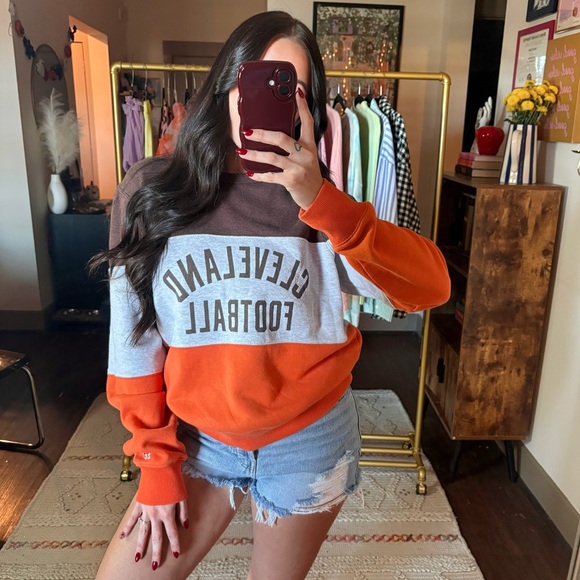 Homage Cleveland Browns Vintage Style Sweatshirt - Picture 1 of 8